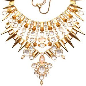 Kendra Scott Multi-color Seraphina Rose Gold Mop & Crystal Statement Nec…